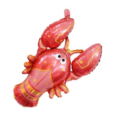 Ocean Large Lobster Aluminum Balloon Children's Birthday Party Restaurant Barbecue Hotel Food Festival Opening Decoration Balloon