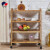 Hot Pot Shop Vegetable Shelf Shelf Shelf Solid Wood Floor With Wheels Movable Kitchen Dining Cart Trolley Vegetable Rack