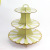 Hot Sale Three-Layer Paper Gilding Cake Stand Children Adult Birthday Party Anniversary Celebration Flower Cake Stand