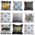 Simple Modern Short Plush Three-Dimensional Printing Throw Pillow Cushion Cover Car Pillow without Core Office Siesta Pillow