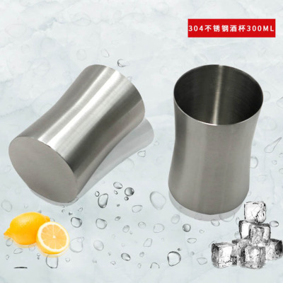 Spot 304 Stainless Steel Single Layer Beer Steins Drink Cup Waist Cup Cup Cup Cup Can Be Customized Logo
