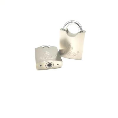 lock padlock nickel plated arc shape whole shackle protected padlock