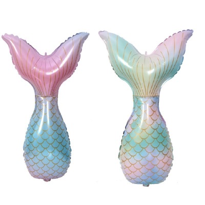 52x85cm Party Layout New Mermaid Balloon Mermaid Tail Aluminum Foil Balloon Wholesale