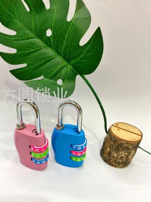 Color Three-Wheel Combination Lock Password Lock Three-Wheel Combination Lock Backpack Lock Luggage Lock Luggage Lock