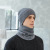 Spot Autumn and Winter New Wool Scarf% Sleeve Cap Sets Fashion Cycling Windshield Hat Scarf Integrated Knitted