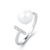 Internet Celebrity Ins Style Pearl Ring Female Personality Retro Aloofness Style Pearl Ring Adjustable Simple Opening Ring