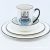Ceramic Tableware Four-Piece Set Bowl Cup Plate Breakfast Tableware Gift Box