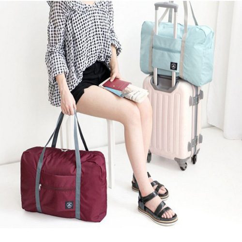 handbag extra large travel storage folding one-shoulder clothes bag extra long portable travel bag can cover trolley case