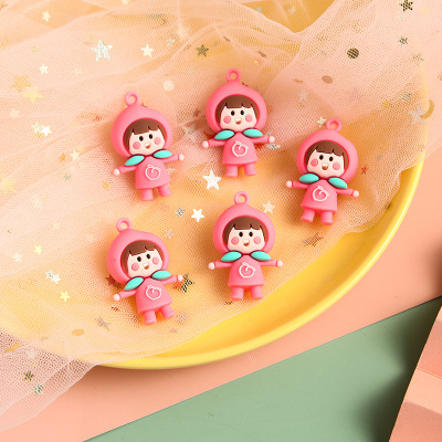 Korean Creative Cartoon Silica Gel Key Chain PVC Soft Rubber Cute Key Ring Gift Students' School Bag Pendant Accessories