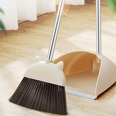 Plastic Removable Assembly Dustpan with Teeth Broom Set Broom Combination Plastic Broom Dustpan Set
