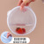 Household Rectangular round with Lid Transparent Food Grade Plastic Large Capacity Airtight Storage Box Fruit Container