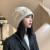 Autumn and Winter New Japanese Style Face-Looking Small Letters Beanie Hat Women's Internet Celebrity Earflaps Head-Wrapping Hat Big Head Circumference Retro Knitted Hat