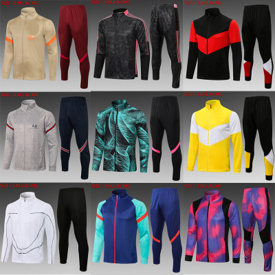 2021 Autumn and Winter New Long Sleeve Football Training Suit Jacket Suits Adult Sports Team Uniform Jersey Costume Coat