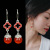 Hair Accessories Ethnic Style Retro Fashion Agate Earrings Women's Simple Temperament Opal Jeweled Earrings All-Match Ear Jewelry