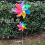 32 + 18cm up and down Colorful Wooden Pole Plastic Windmill Outdoor Children's Toy Decoration Garden Windmill Factory Direct Sales
