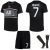 2122 Paris Black Soccer Uniform No. 30 Massey Paris 2 Away Team Game No. 7 Mbape Jersey
