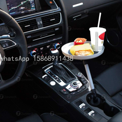 Car Rotating Cup Holder Car Plate Coffee Table Food Tray 360 Degree Rotating Tray Gift