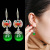 Hair Accessories Ethnic Style Retro Fashion Agate Earrings Women's Simple Temperament Opal Jeweled Earrings All-Match Ear Jewelry