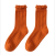 Autumn New Women's Socks Vintage Candy Color Women's Tube Socks Three-Dimensional Vertical Stripe Pattern Cotton Socks