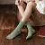 Autumn New Women's Socks Vintage Candy Color Women's Tube Socks Three-Dimensional Vertical Stripe Pattern Cotton Socks