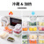 Household Rectangular round with Lid Transparent Food Grade Plastic Large Capacity Airtight Storage Box Fruit Container