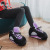 Tiktok Coconut Cotton Slippers Back to the Future Luminous Cotton Shoes AJ1 Black and Red Spoof Warm Home Cotton Slippers Cotton Slippers Wholesale
