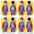 Barcelona Children's Football Uniforms 21/22 Home Bottoming Skinny Training Wear Autumn and Winter Four-Piece Set Printed Massey Jersey