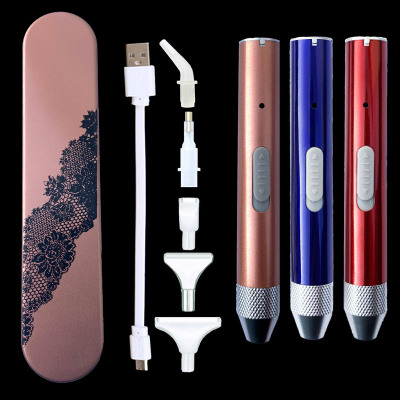 Diamond Painting Charging Diamond Pen Set New Elbow Luminous Pen Cross-Border New Tool Combination New Luminous Pen