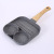 Aluminum Medical Stone Pan Two-Hole Three-in-One Poached Egg Frying Pan Home Breakfast Pancake Egg Cakes Pan