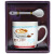 Ceramic Coffee Cup Creative Exquisite Home Use and Commercial Use Coffee Cup with Handle Spoon Set 210ml Gift Cup