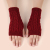 Knit Acrylic Gloves Women Winter Mittens Warm Fingerless Gloves