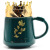 Hot Selling Creative Crown Ceramic Cup Mug with Lid Coffee Cup Ceramic Cup Exquisite Gift Box Packaging
