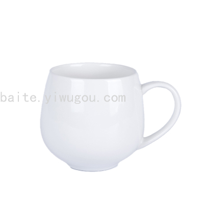 Espresso Coffee Cup European Simple Pure White Ceramic Coffee Cup Milk Cup