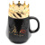 2021 New Crown Ceramic Cup Mug Coffee Cup with Lid Ceramic Cup Gift