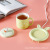 55 Degrees Warm Cup Cartoon Rabbit Ceramic Cup Warm-Keeping Water Cup Rabbit Thermal Cup Warm Coaster Winter Gift