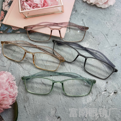 Cross-Border New Arrival TR90 Anti-Blue Ray HD Lens Reading Glasses Ultra-Light Folding Constantly Fashionable Vintage with Large Rims A026