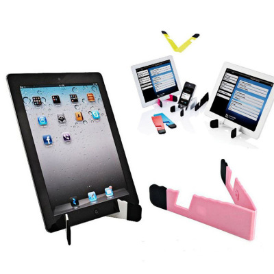 Creative Foldable and Portable V-Shaped Mobile Phone Holder Simple Mobile Phone Holder Lazy Mobile Phone Tablet Computer Stand Factory Wholesale