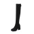 Small over the Knee Boots Women 2021 Autumn and Winter New Single Layer Boots over-the-Knee Stretch Boots High Chunky Heel High round Head Long Boots