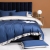 Four Seasons Universal Solid Color Four-Piece Set High-End 100 Quilt Cover Bed Sheet 4 Embroidery Wide Edge Bedding Set