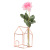 INS Style Creative House Glass Vase Decoration Nordic Home Simple High-End Gold Plating Flower Arrangement Wholesale