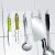 Transparent 6-Row Hook Punch-Free Seamless Sticky Hook Six-Piece 6-Piece Strong Sticky Hook Wall-Mounted Corner Hat-and-Coat Hook