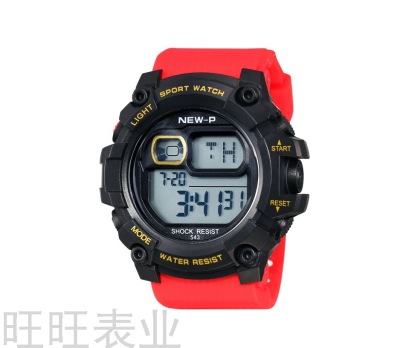 Factory Direct Sales Polit New Large Plate Youth Student Watch Electronic Watch Waterproof Luminous Gift Watch reloj