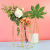 Nordic Ins Wrought Iron Glass Test Tube Vase Simple Hydroponic Flower Pot Rose Gold Creative Home Soft Decoration Ornaments