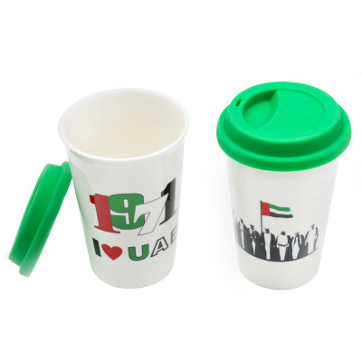 Ceramic Cup Silicone Cover Mug Creative Glass Silicone Cover Coffee Cup Ceramic Gift Cup Can Be a Guest Logo