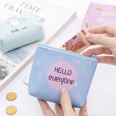 New Creative Cartoon Fruit Cat Coin Purse Cute Coin Bag Portable Fashion Key Case