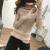 Autumn and Winter Women's Net Red Tight Pile Style High Collar Warm Sweater Long Sleeve Pullover Inner Wear T-shirt Base Knitting Small Shirt