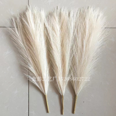 Artificial Pampas Grass Grey/White/Pink Dried Reed Flowers Bouquet Fake Plant For Christmas Home Decor Wedding Flowers B