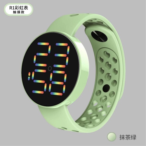new led electronic watch r1 waterproof touch model display time large capacity couple student fashion wrist ring