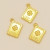Gold DIY Material Jewelry Accessories 18mm Lucky Lucky Book Pendant Manufacturer 20 Pieces a Pack