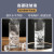 Mingshangde High Borosilicate Glasses Square Clear Water Cup Milk Juice Green Tea Cup in Stock Wholesale Stall